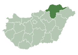 Contea de Borsod-Abaúj-Zemplén - Localizazion