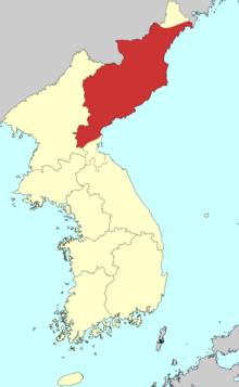 Distribution of the Hamgyŏng dialect within the traditional Eight Provinces of Korea