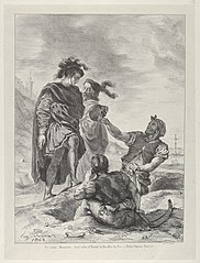 Hamlet et Horatio devant les fossoyeurs