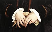 Hans Holbein d. J. - Christina of Denmark, Ducchess of Milan (detail) - WGA11572.jpg
