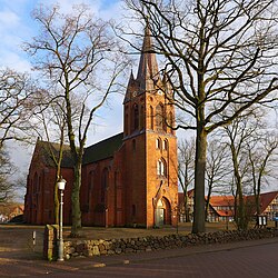 St.-Jakobi-Kirche in Hanstedt (Nordheide) – Ansicht aus Nordwest