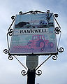 Second of two Hawkwell Village Signs