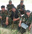 Hazara men in the uniform of the National Army of Afghanistan.