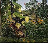 Henri Rousseau, 1908, Fight Between a Tiger and a Buffalo (The Jungle), oil on canvas, 170 × 189.5 cm, Cleveland Museum of Art