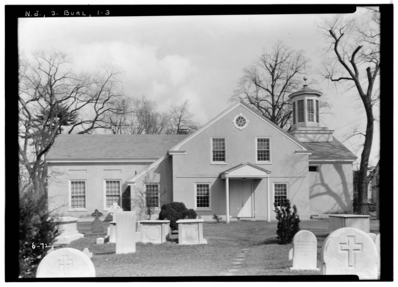 File:Historic American Buildings Survey Nathaniel R. Ewan, Photographer March 13, 1936 WEST ELEVATION - Old St. Mary's Church, West Broad and Wood Streets, Burlington, Burlington County, HABS NJ,3-BURL,1-7.tif