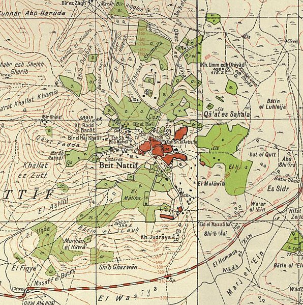 File:Historical map series for the area of Bayt Nattif (1940s).jpg