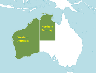 Hullsia range in Australia Hullsia plant range in Australia.png