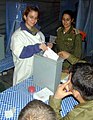 IDF soldier voting in India for the 2001 Israeli prime ministerial election.jpg