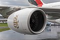 * Nomination Rolls-Royce Trent 972 engine on an Emirates Airbus A380 displayed at ILA 2018, Schönefeld, Germany --MB-one 07:05, 10 August 2019 (UTC) * Withdrawn Why so small? Do you have a higher resolution version?--Peulle 07:59, 10 August 2019 (UTC)  I withdraw my nomination Thanks for noticing. Accidentally uploaded the preview rendering instead of the full res. Will upload it later and renominate. --~~~~