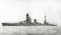 Az Ise japán csatahajó második átépítését követően.