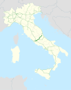 Italia - mappa autostrada A24