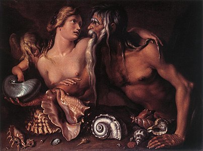 Jacob de Gheyn II (1565-1629): Neptune and Amphitrite, about 1610, Oil on canvas, 103,5 x 137 cm Wallraf-Richartz Museum, Cologne