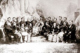 The Japanese delegation to the Exposition Universelle.