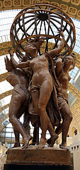 Les Quatre Parties du monde soutenant la sphère céleste, Jean-Baptiste Carpeaux, 1868-1872.