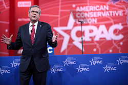 Bush speaking at CPAC in Washington D.C., 2015 Jeb Bush by Gage Skidmore 3.jpg