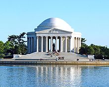 The Jefferson Memorial in West Potomac Park Jefferson Memorial Factbook.jpg