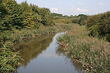 The canal seen from the bridge on the Newton Abbot to Kingsteignton road Jetty Marsh Nature Reserve - geograph.org.uk - 968013.jpg