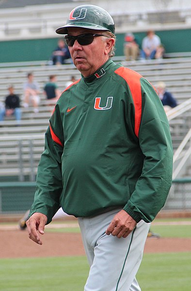 Jim Morris, head coach of the Miami Hurricanes baseball team from 2004 to 2018, led the University of Miami to two College World Series championships 