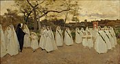 Joaquim Vayreda - Processione di studentesse - Google Art Project.jpg