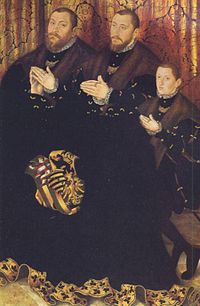יוהאן פרידריך השלישי, דוכס סקסוניה יחד עם אחיו