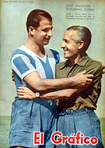 File:José Salomón y Guillermo Stábile D.T. Selección Argentina - El Gráfico  1390.jpg - Wikipedia