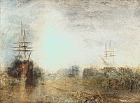 Joseph Mallord William Turner (1775-1851) - Valaanpyytäjät (kiehuva kumi) sotkeutuneet Flaw Ice -yrityksiin, yrittäen levittää itseään - N00547 - Kansallisgalleria.jpg