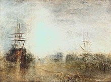 Joseph Mallord William Turner (1775-1851) - baleniere (bollente grasso) impigliato nel ghiaccio difettoso, cercando di districarsi - N00547 - National Gallery.jpg