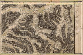 Valea Viilor în Harta Iosefină a Transilvaniei, 1769-73. (Click pentru imagine interactivă)