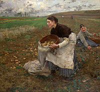 Октябрь. Сбор картофеля, 1878, Национальная галерея Виктории, Мельбурн