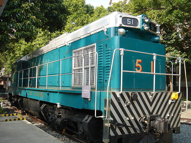 Kowloon-Canton Railway Corporation 51 at the Hong Kong Railway Museum in November 2005