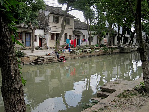 Kanal in Tongli, VR China