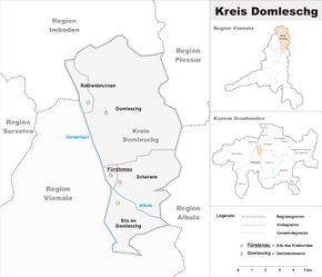 Mapa Domleschg