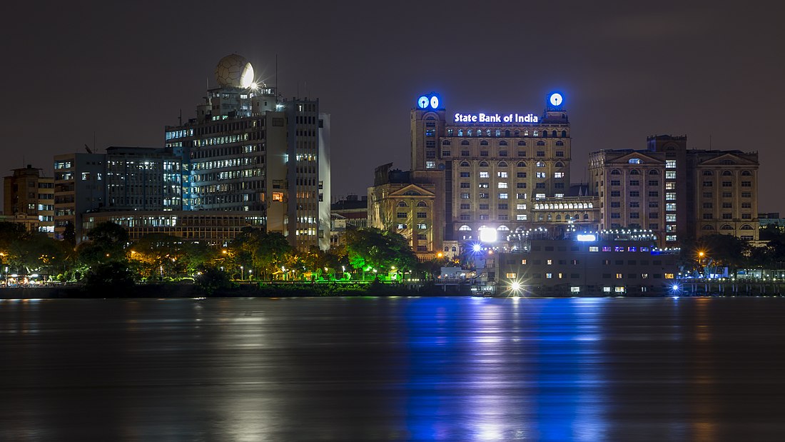 File:Kolkata skyline at night.jpg