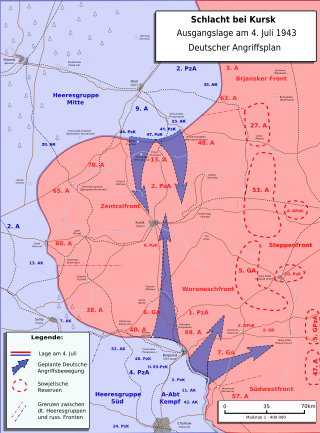 <span class="mw-page-title-main">Salient (military)</span> Battlefield front breakthrough progressing into enemy territory