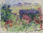 "La Maison à travers les roses" (c.1925-26) de Claude Monet (W1960)