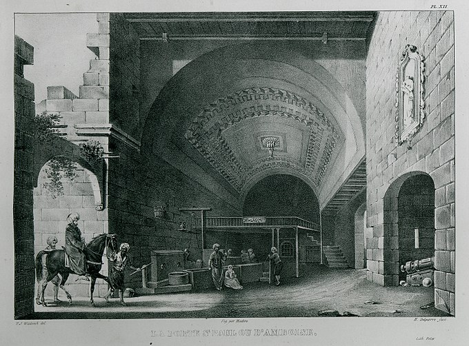 La Porte St Paul ou d'Amboise - Rottiers Bernard Eugne Antoine - 1828