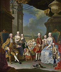 The Imperial family in 1756 workshop of Martin van Meytens, 1756
