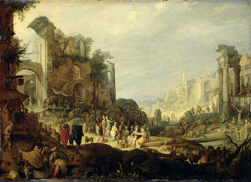 File:Landscape with Roman Ruins and the Meeting of Rebecca and Eliezer attributed to Willem van Nieulandt (II) Rijksmuseum Amsterdam SK-A-63.jpg