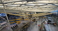 The man-carrying Aerodrome as displayed at the National Air and Space Museum's Steven F. Udvar-Hazy Center Langley Aerodrome A SmithsonianAirAndSpaceMuseum.jpg