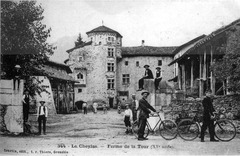 Le Cheylas, ferme de la Tour, XV siècle, en 1906