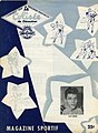 L'affiche des jeux de Chicoutimi pour la saison 1957-1958, saison ou l'équipe perd en finale.