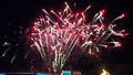 The fireworks display at South Street, during Lewes Bonfire 2013, held in Lewes, East Sussex.