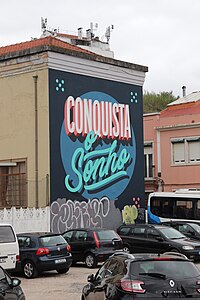 Mural Conquista o Sonho Halfstudio Promoted by FPF. Produced by Mistaker Maker. 2018-06 instagram.com