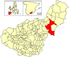 Расположение муниципалитета Баса на карте провинции