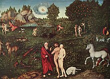 [1] Adam und Eva im Paradies (Darstellung von Lucas Cranach d. Ä.)