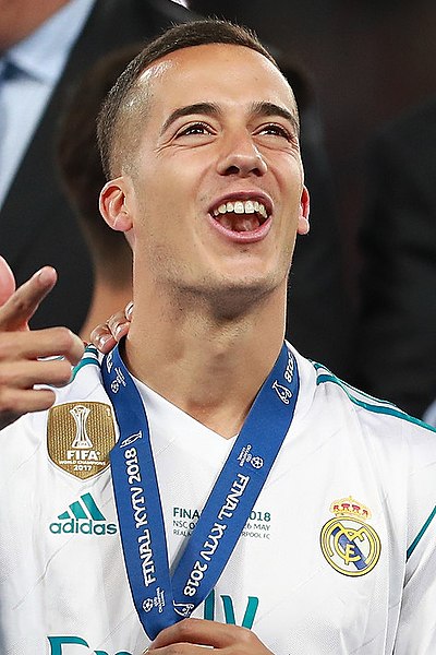 Vázquez after winning the UEFA Champions League with Real Madrid in 2018