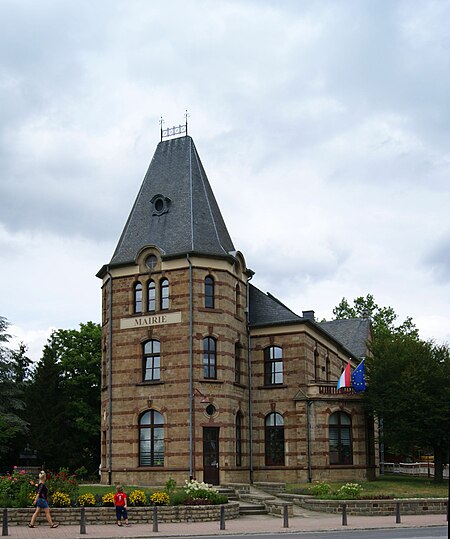 Luxembourg Wasserbillig former Railwaystation town hall 12ASD