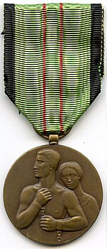 Médaille du Résistant азаматтық 1940 45 Belgique.jpg