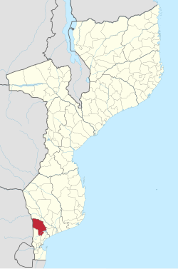 Localização do distrito de Magude em Moçambique