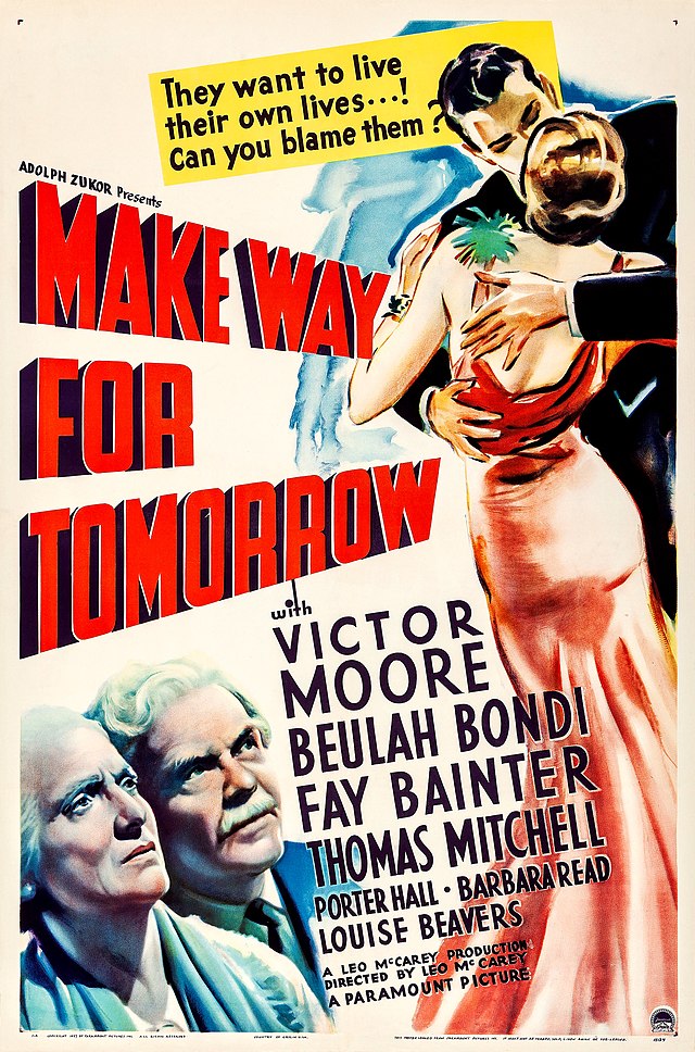 Description de l'image Make Way for Tomorrow (1937 poster).jpg.